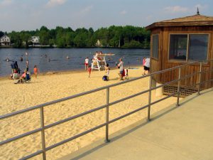 Atsion Lake beach wharton state forest