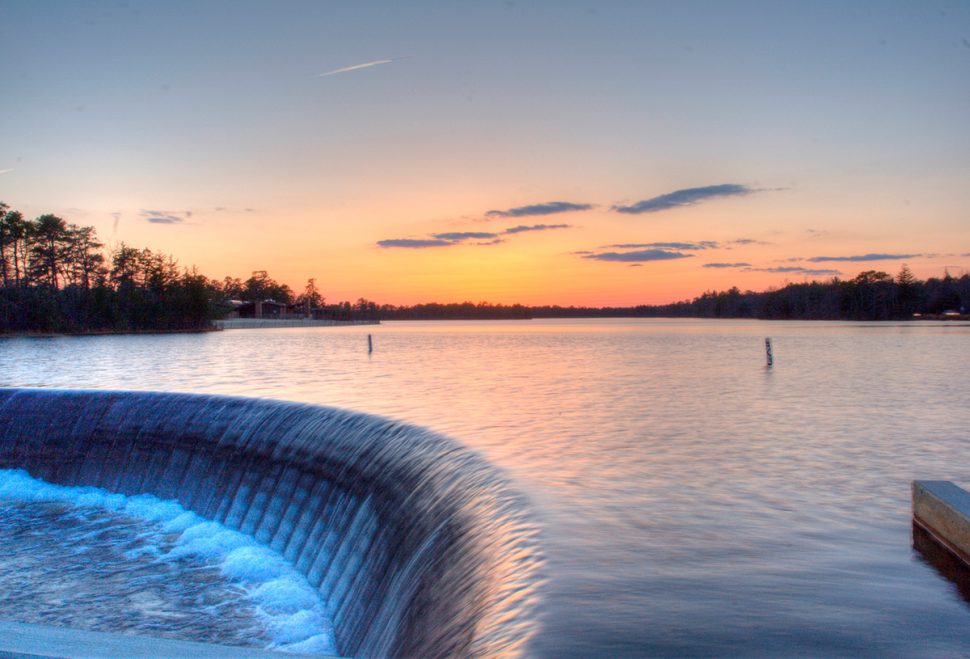 atsion lake in the pine barrens