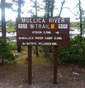 Mullica river sign