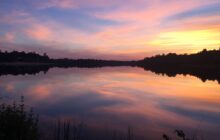Sunset over Pine Barrens Lake