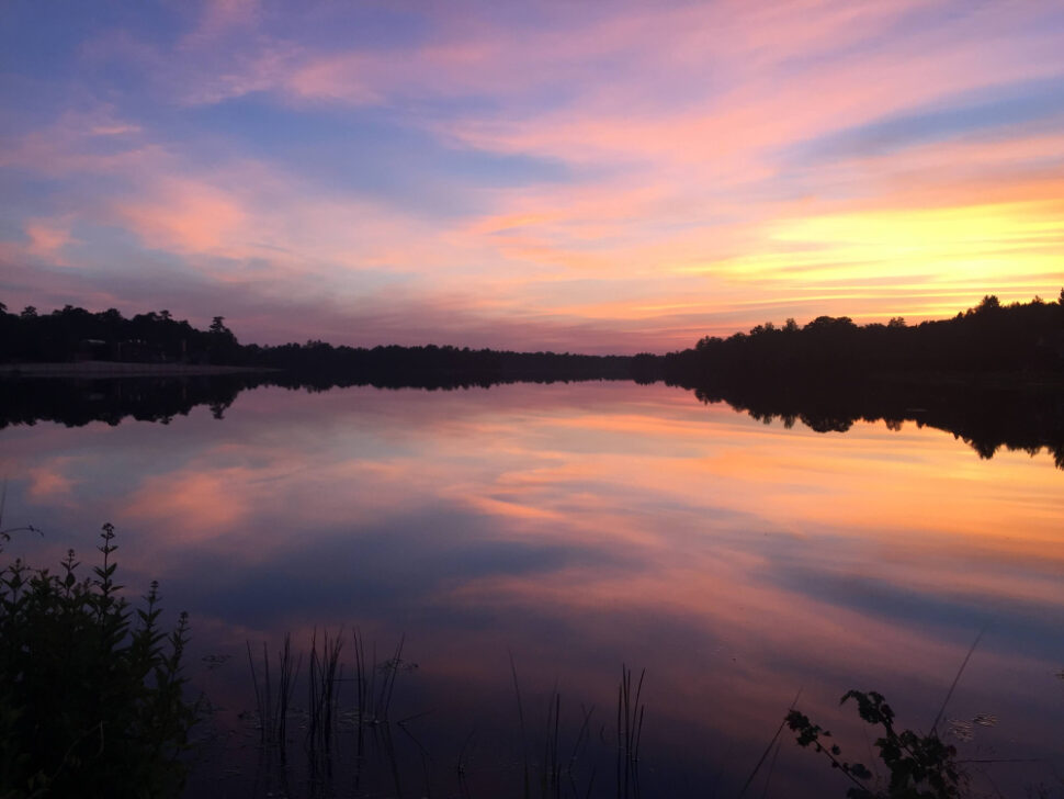 Atsion Lake sunset