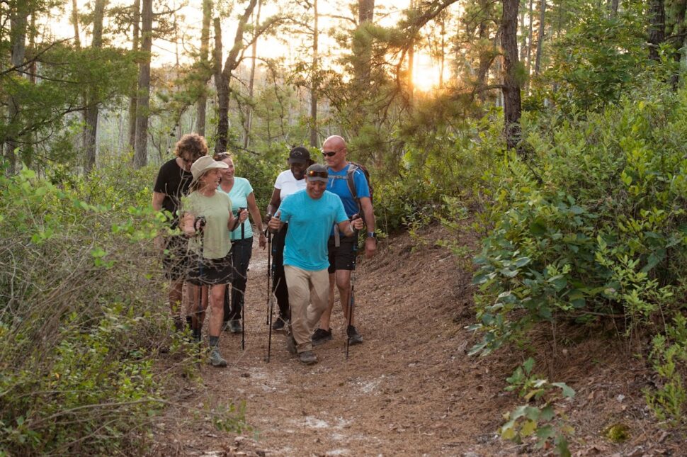 hikers in the pine barrens
